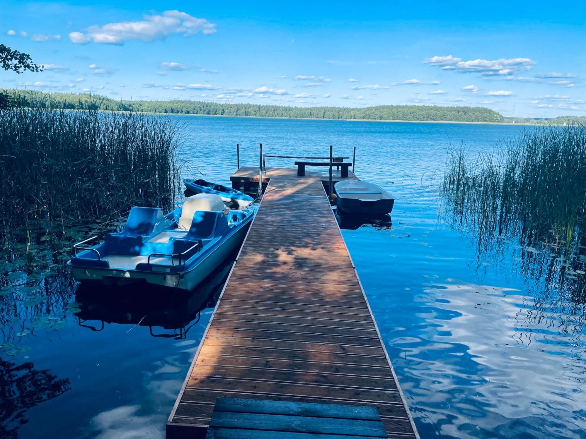 Dom Nad Jeziorem Mazury Pomost Segment 2 Giżycko Kültér fotó